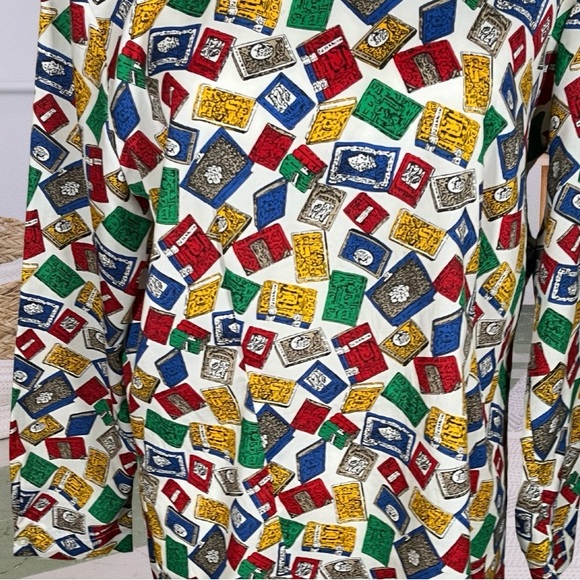 Vintage Preppy Book Blouse - Picture 3 of 4